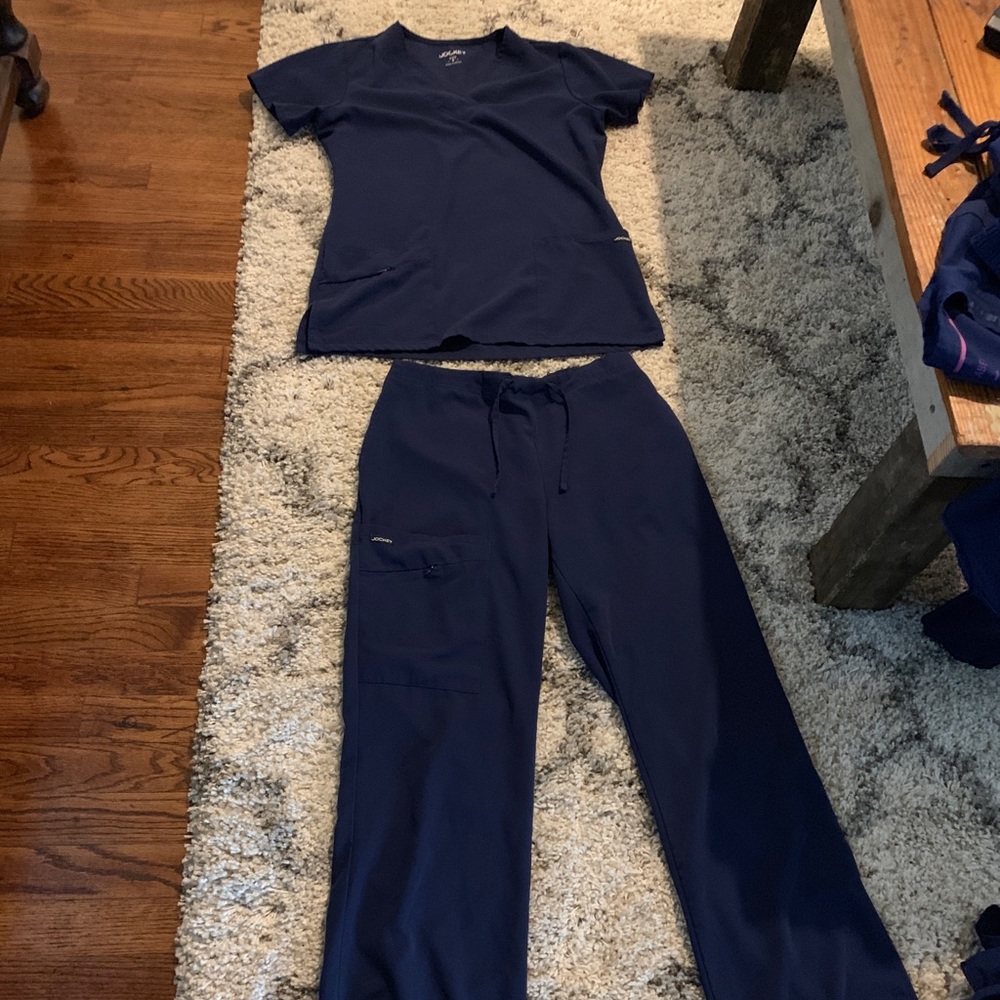 Navy Jockey scrubs set